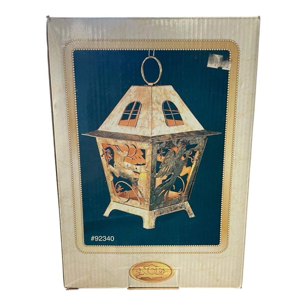 NCE Golden Elegance 9" Christmas Lantern - Picture 5 of 8
